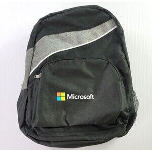 Microsoft Black Backpack Bookbag - NO LAPTOP